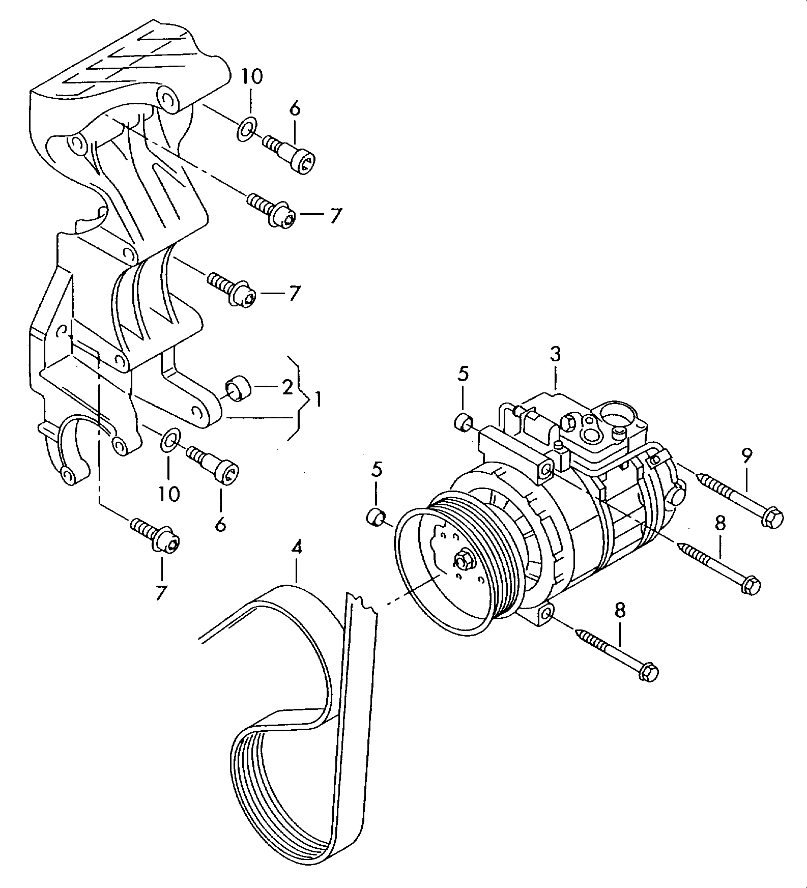 AUDI 7P0 820 803 E - Kompresors, Gaisa kond. sistēma adetalas.lv