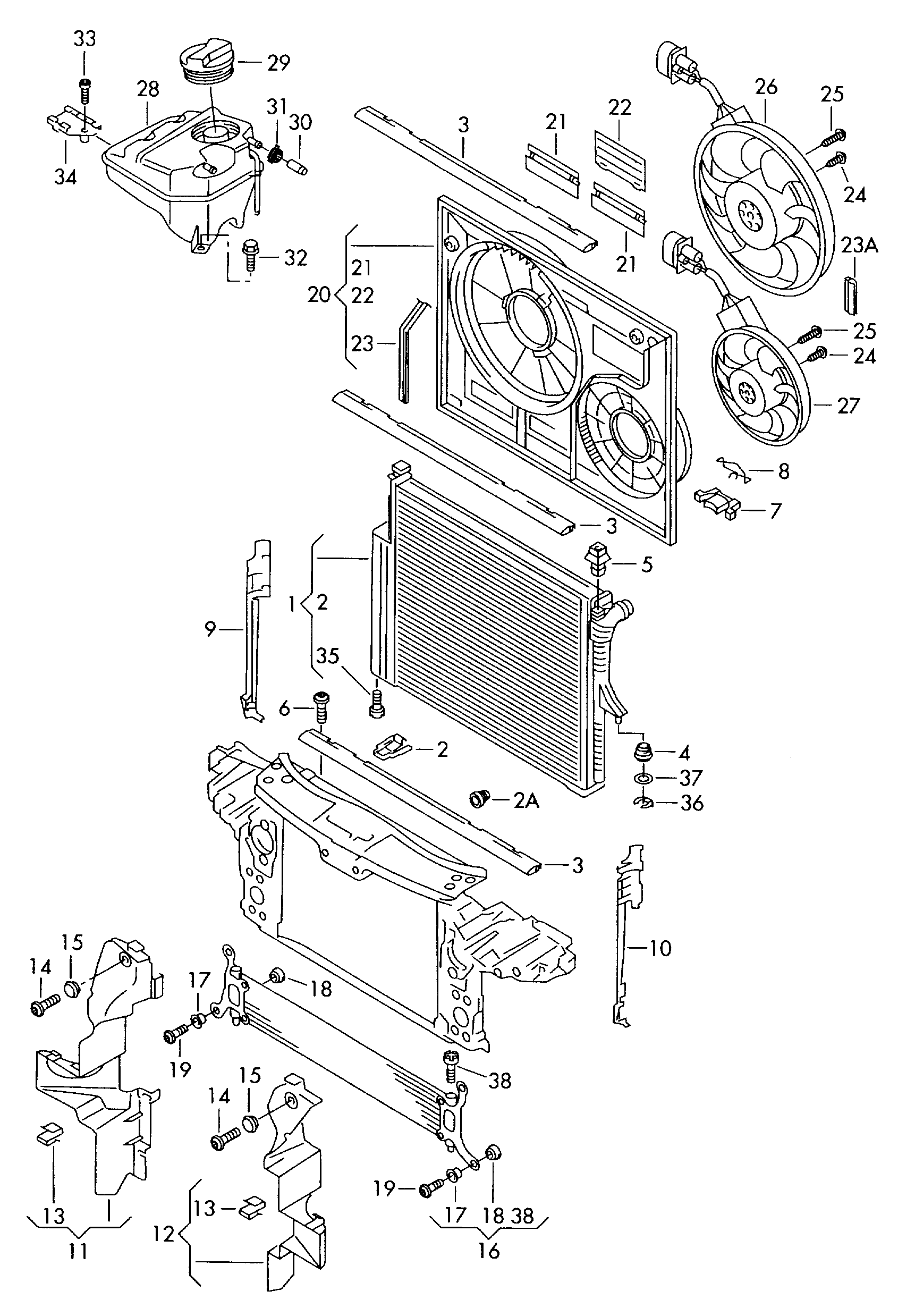 Seat 1J0 121 321 B - Vāciņš, Dzesēšanas šķidruma rezervuārs adetalas.lv