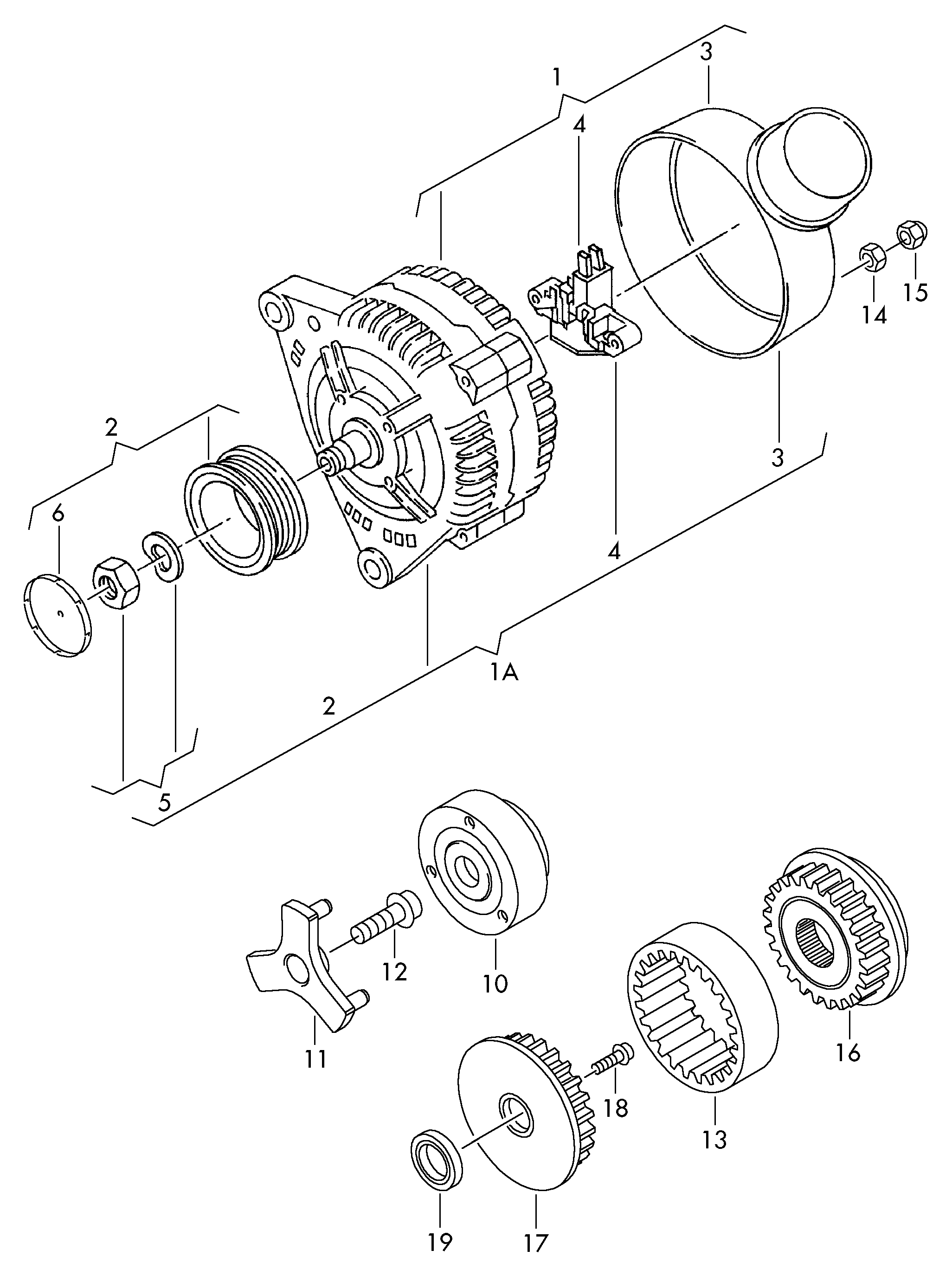 AUDI 038903803EX - Ģeneratora sprieguma regulators adetalas.lv