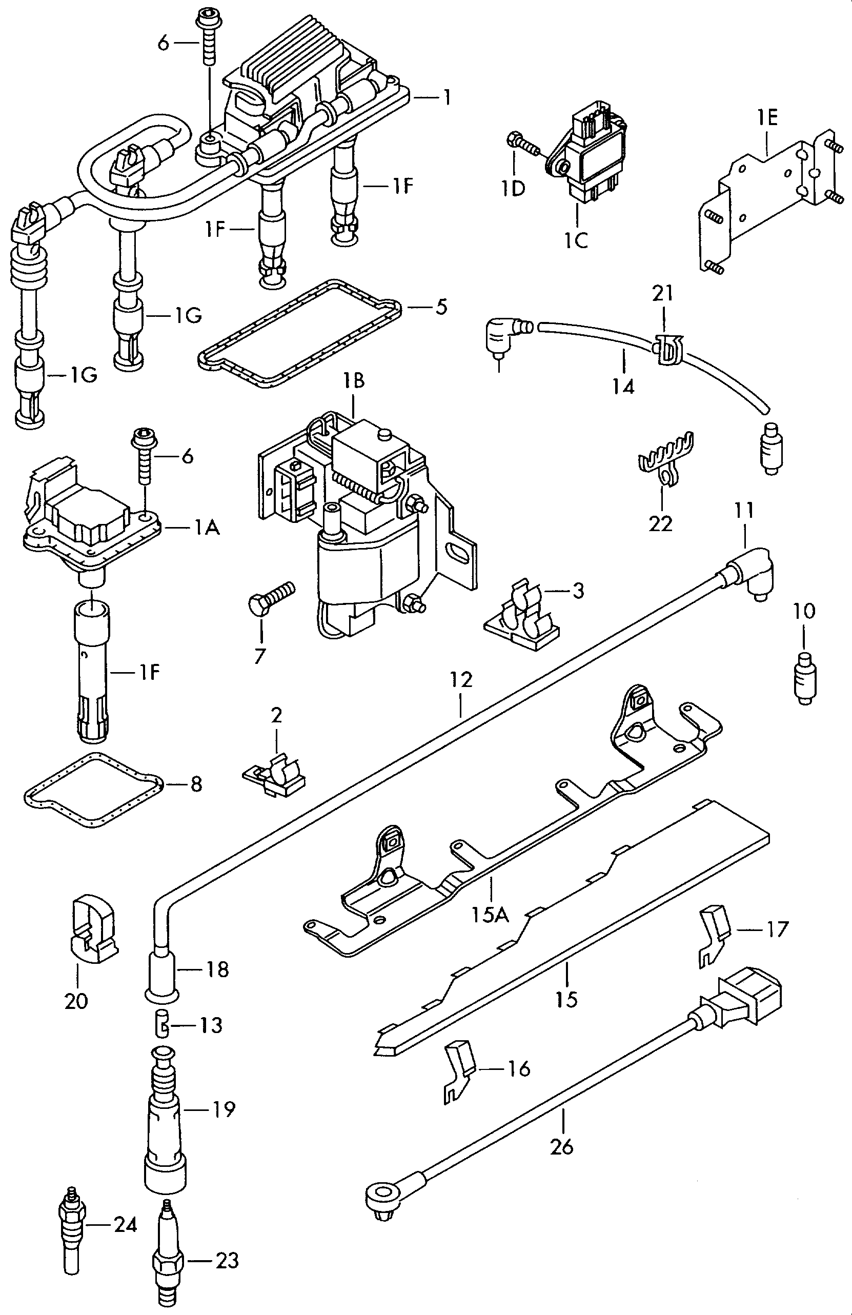 AUDI N 102 044 02 - Augstsprieguma vadu komplekts adetalas.lv