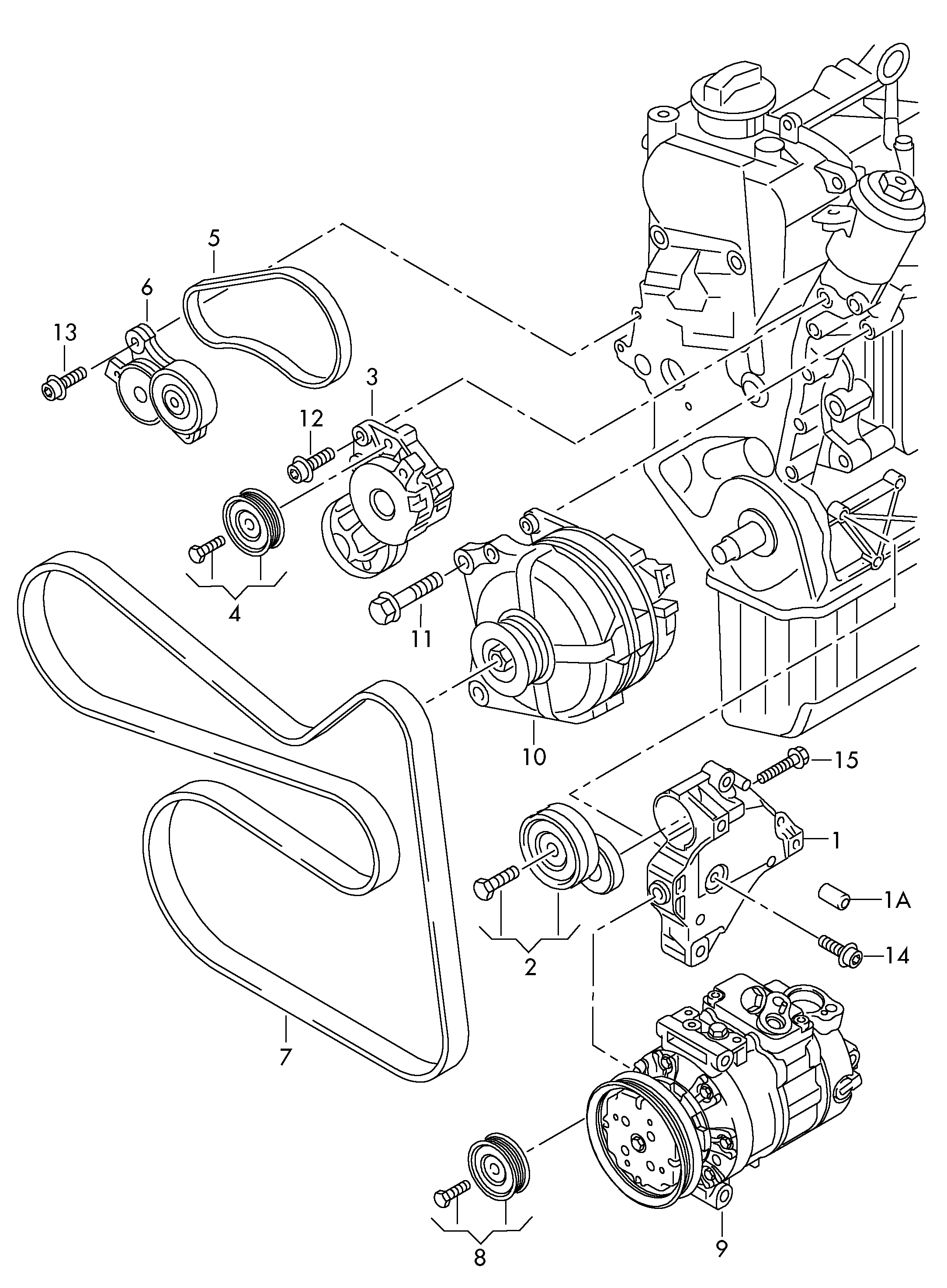 VW 03C145933A - Ķīļrievu siksna adetalas.lv