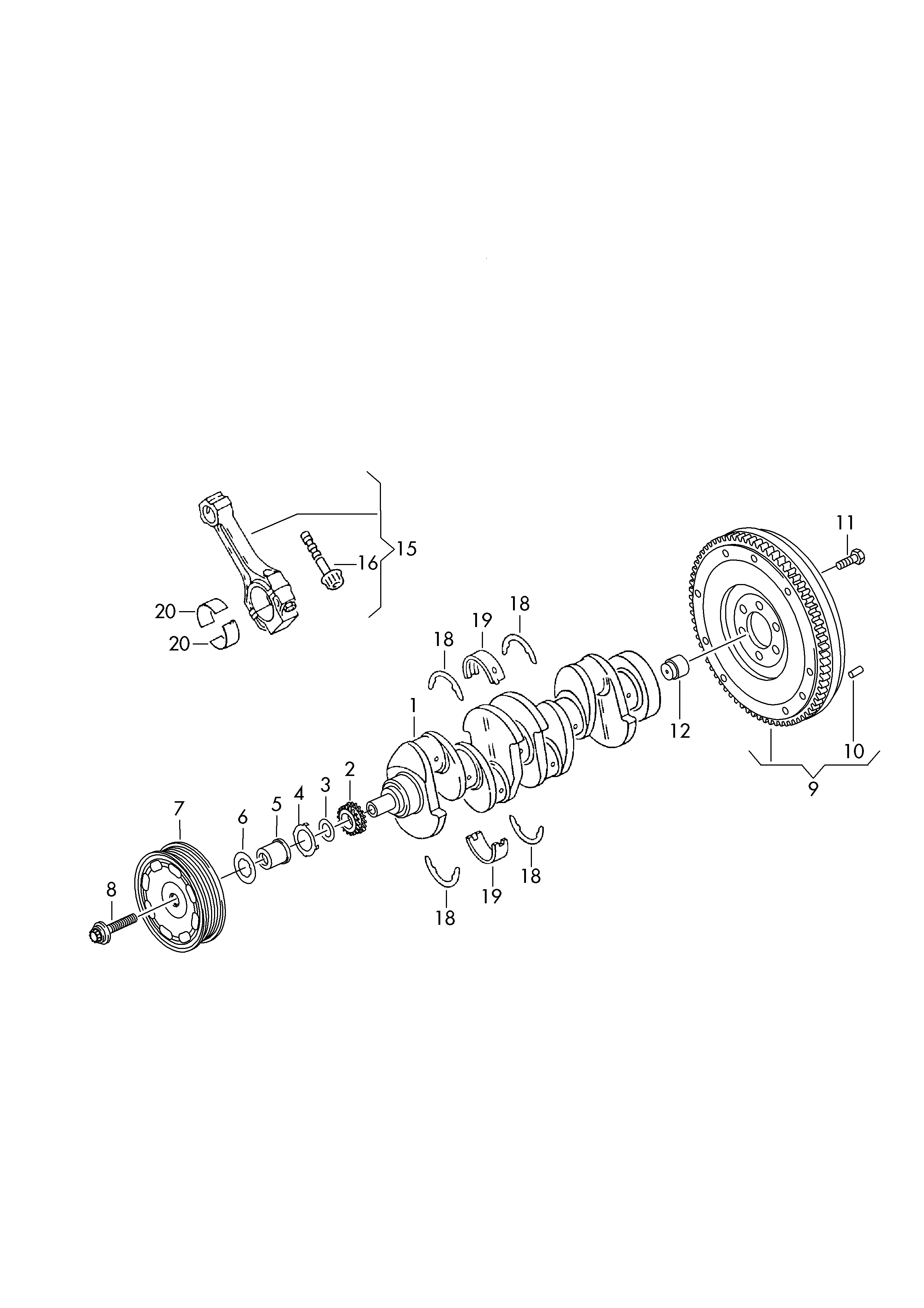 Seat 03C 105 209 AR - Zobrats, Kloķvārpsta adetalas.lv