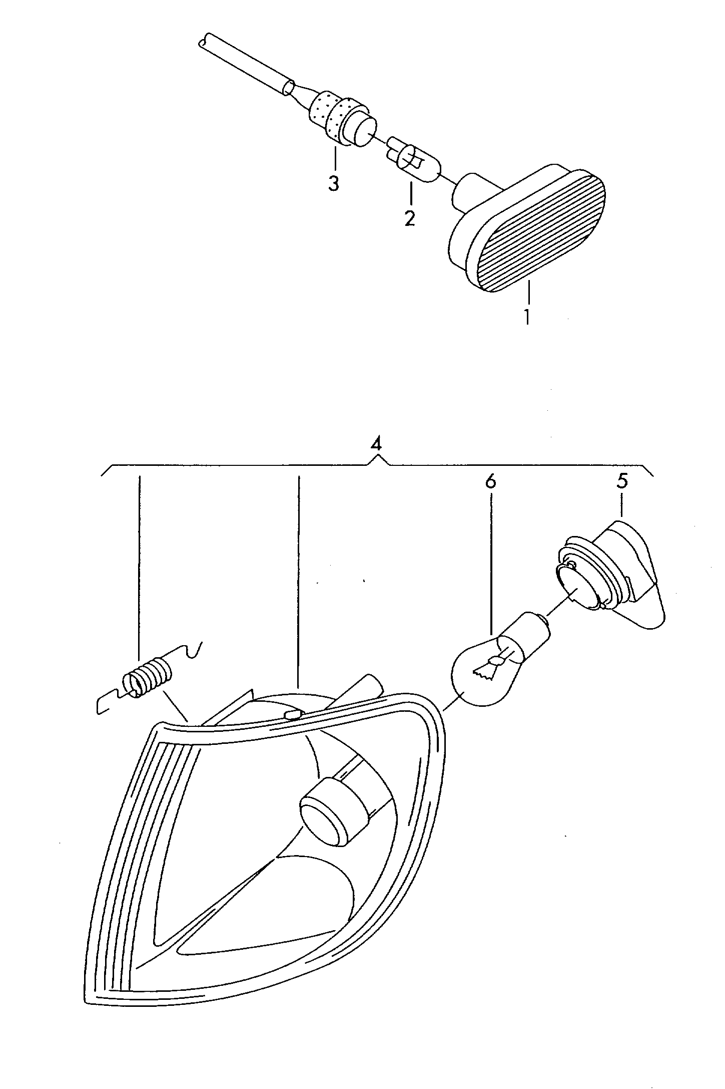 Seat 1J5949117A - Pagrieziena signāla lukturis adetalas.lv