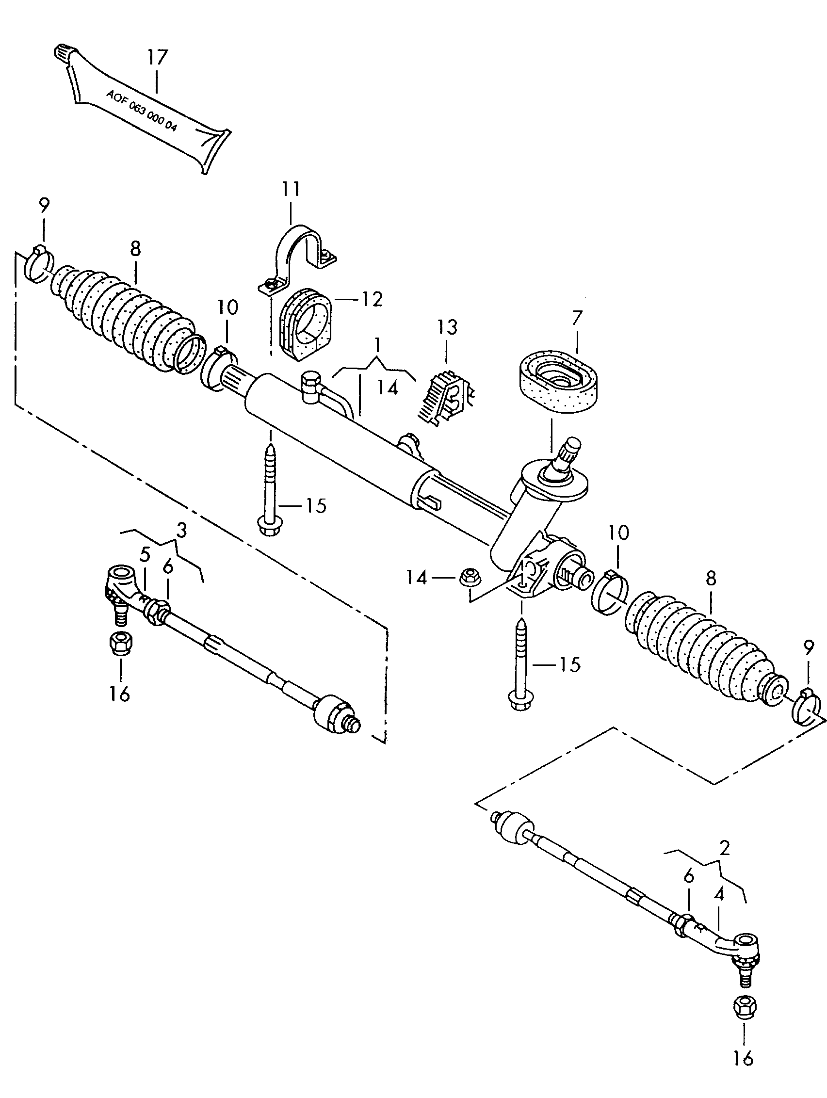 Skoda 6X0422803 - Stūres šķērsstiepnis adetalas.lv