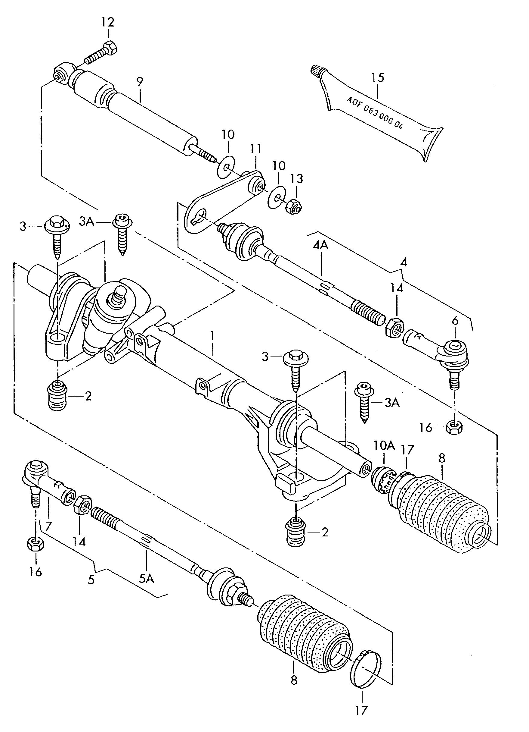 VAG 701 419 804 C - Stūres šķērsstiepnis adetalas.lv