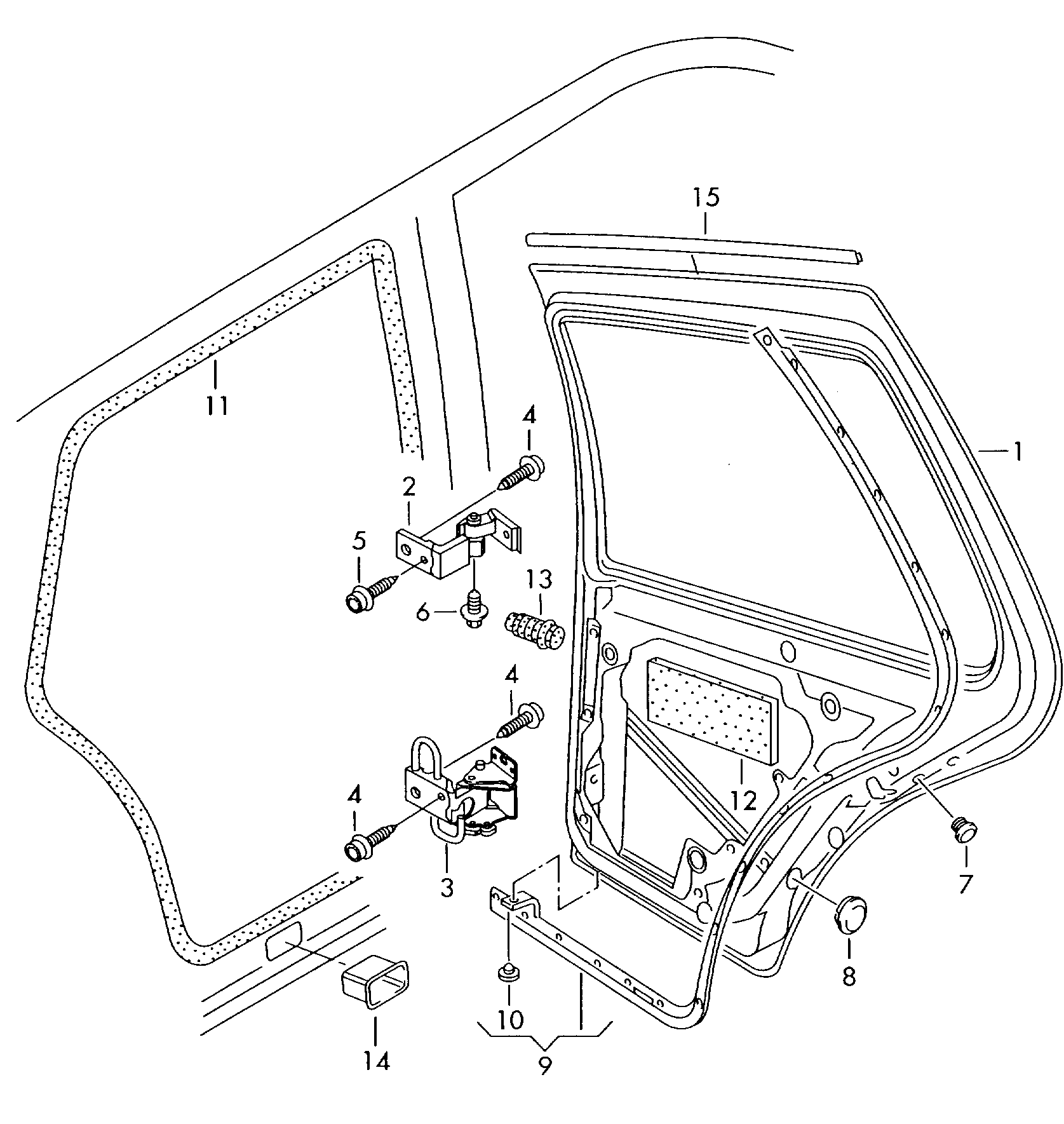 VAG 6E0 831 401 C - Durvju šarnīrs adetalas.lv