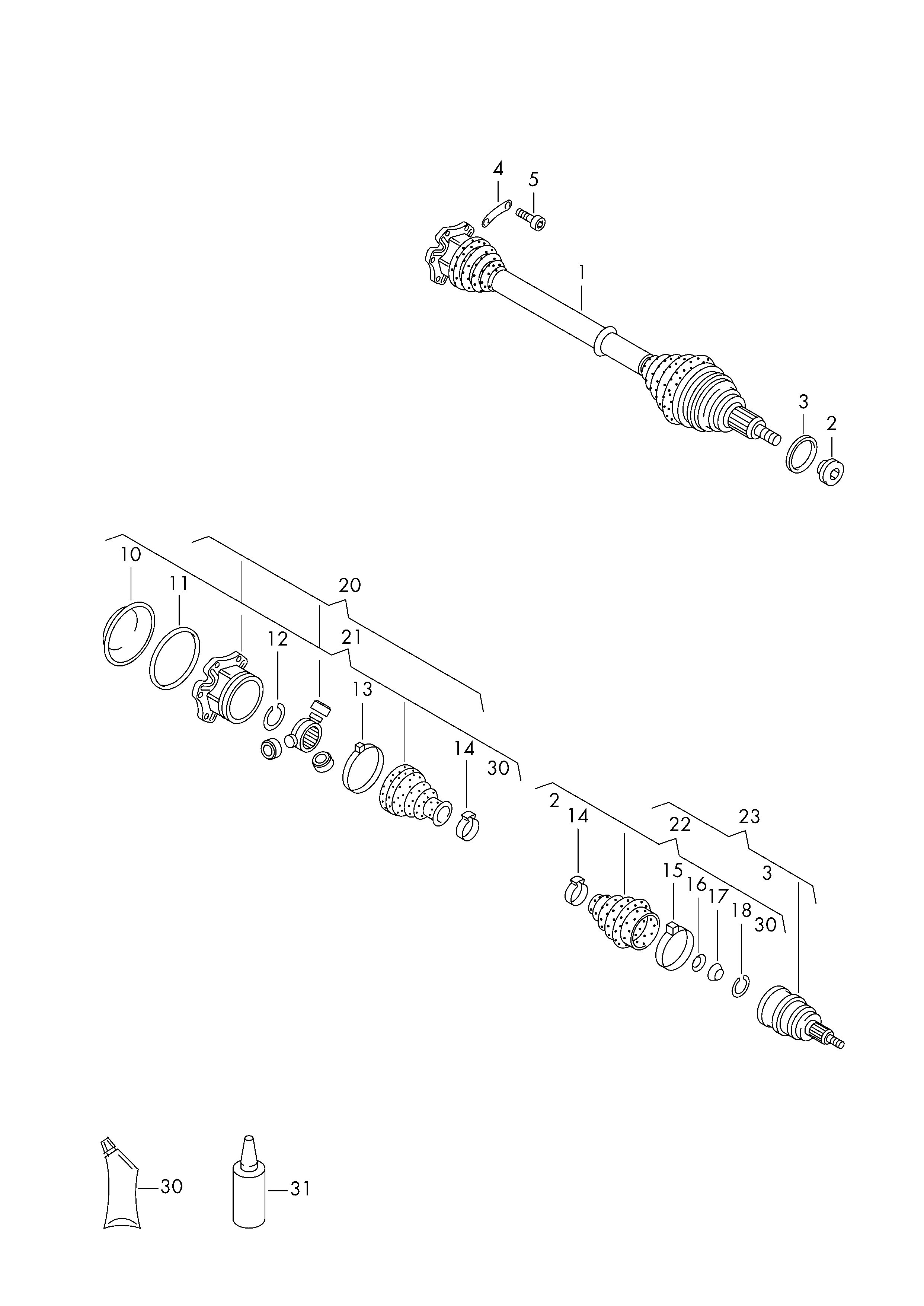 VW 6C0498203 - Putekļusargs, Piedziņas vārpsta adetalas.lv