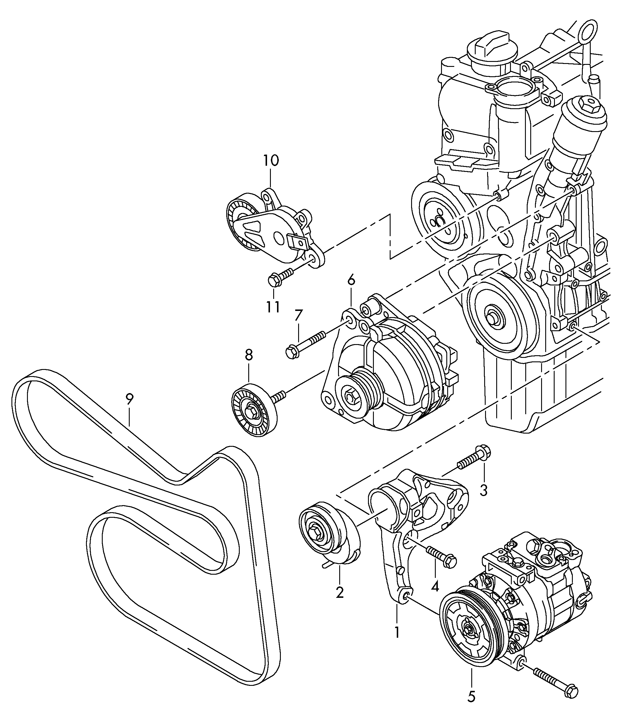 Seat 1J0145276B - Parazīt / Vadrullītis, Ķīļrievu siksna adetalas.lv