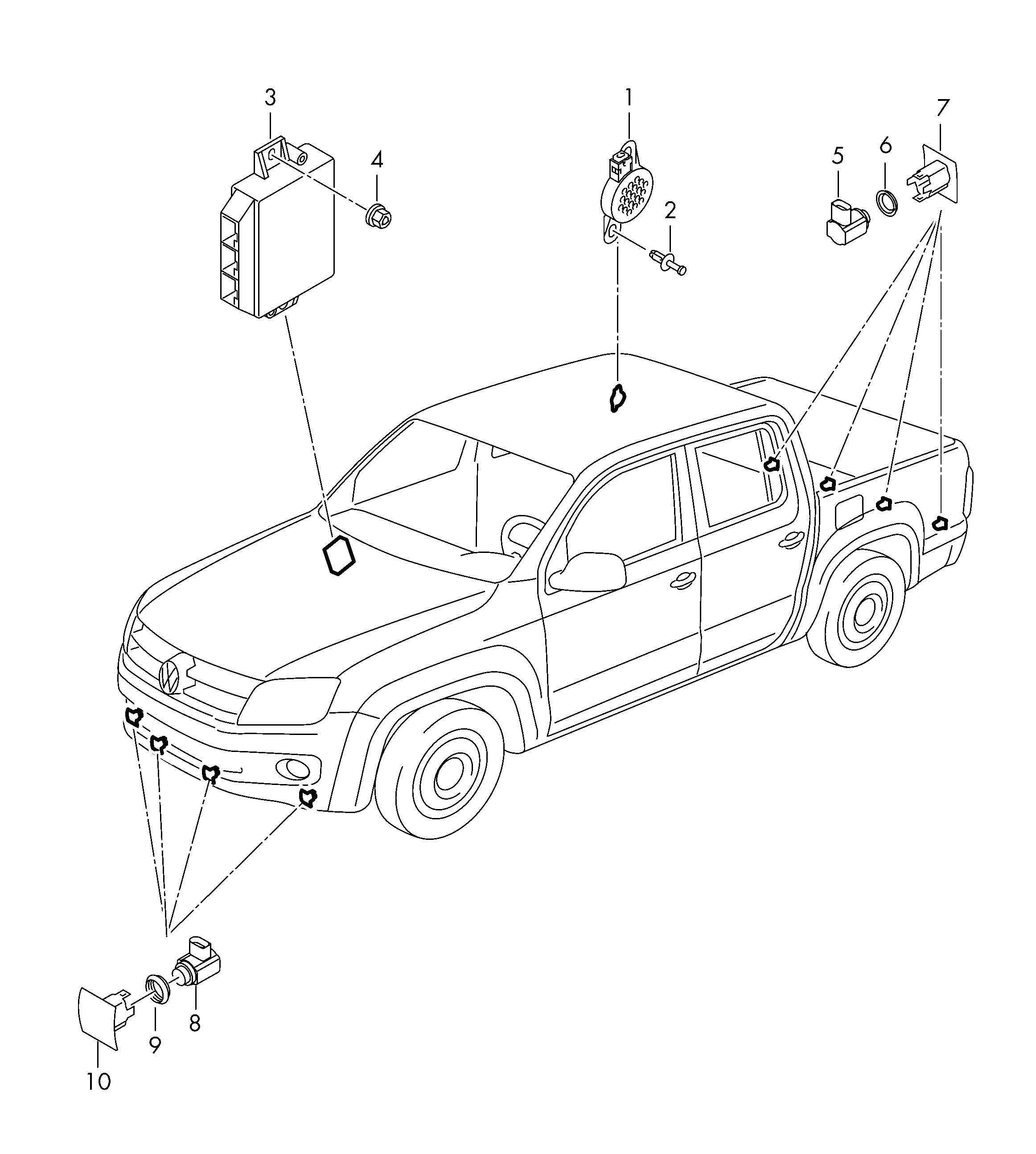 AUDI 1S0 919 275 C - Devējs, Parkošanās palīgsistēma adetalas.lv