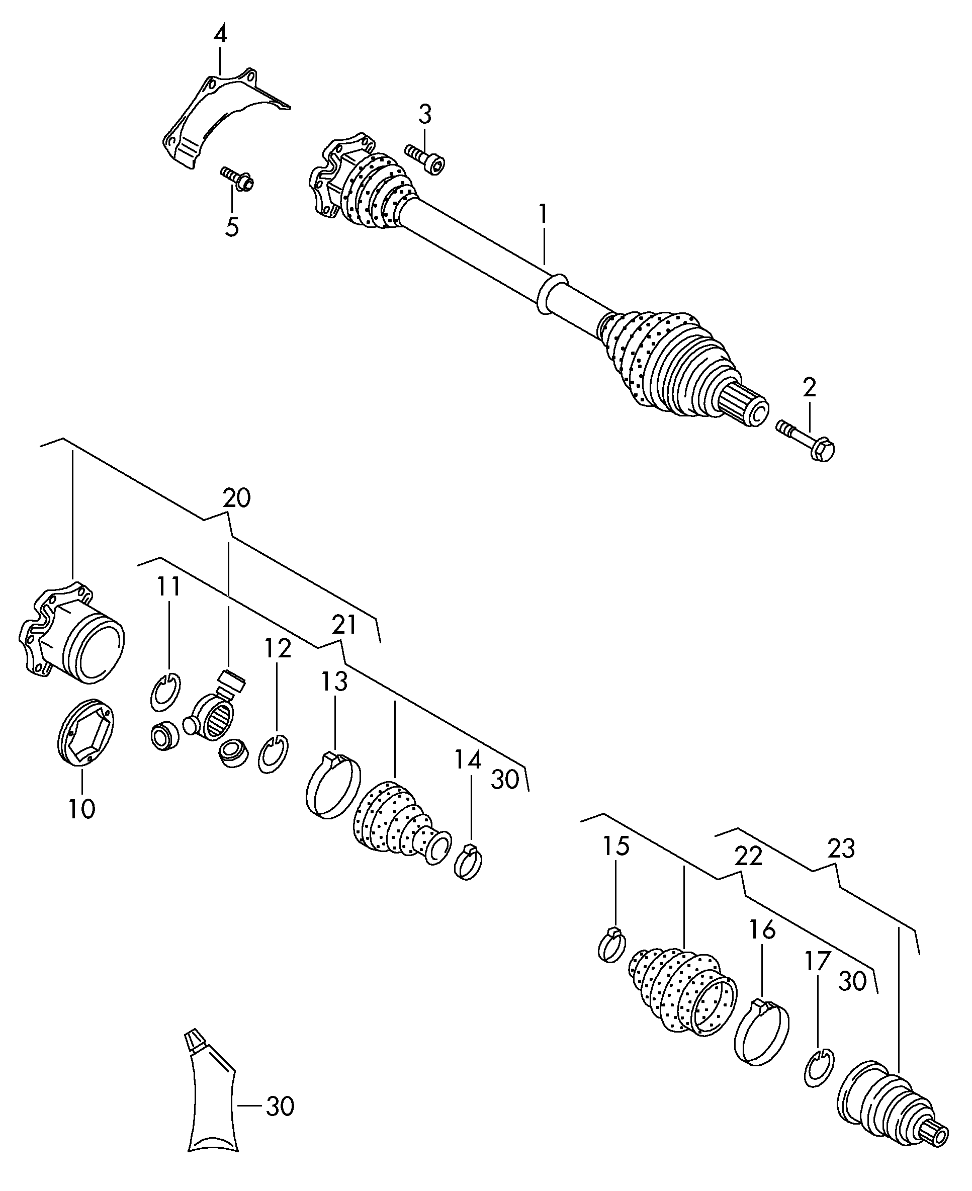 Skoda 4E0498203 - Putekļusargs, Piedziņas vārpsta adetalas.lv