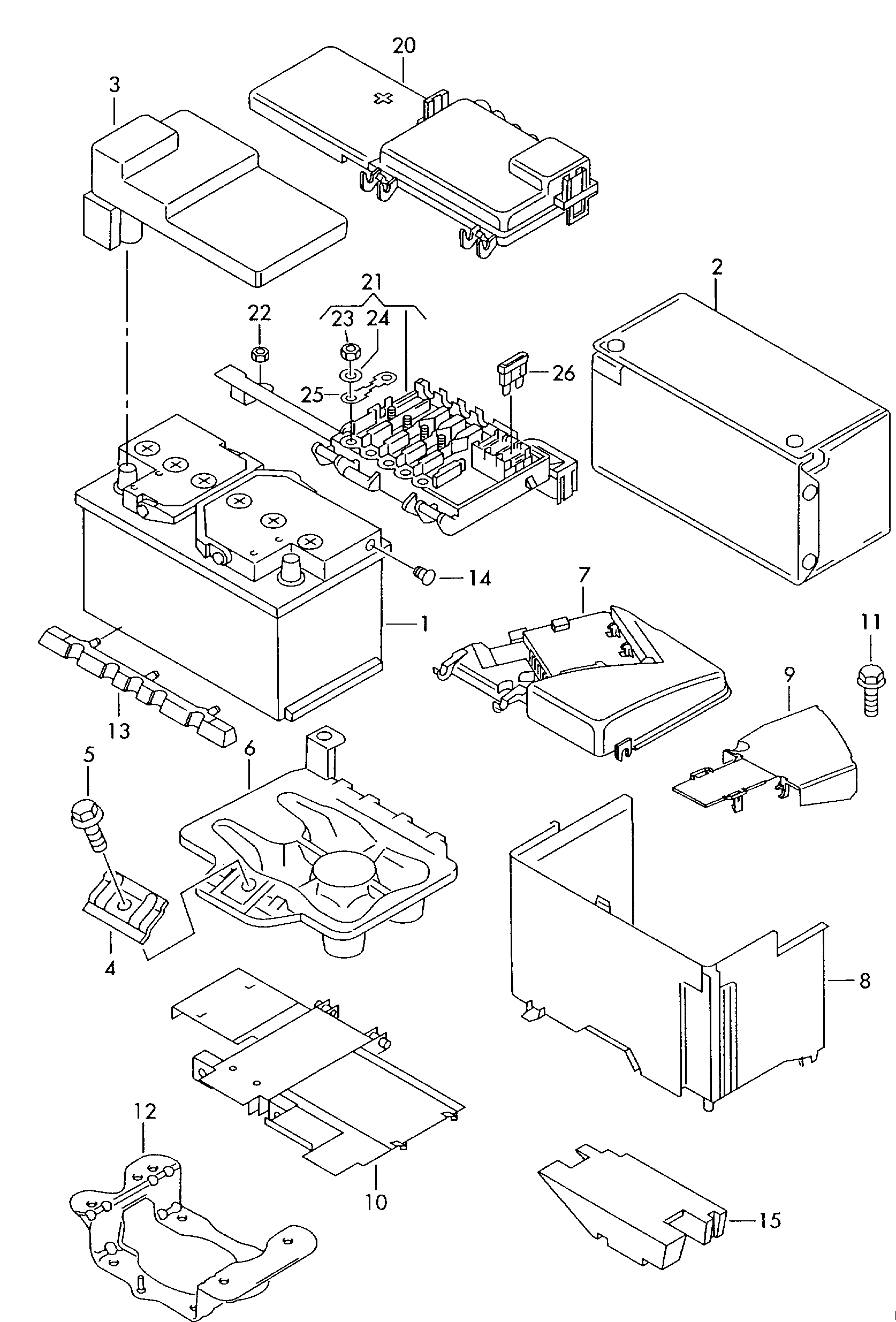 Seat 000 915 105 AG - Startera akumulatoru baterija adetalas.lv