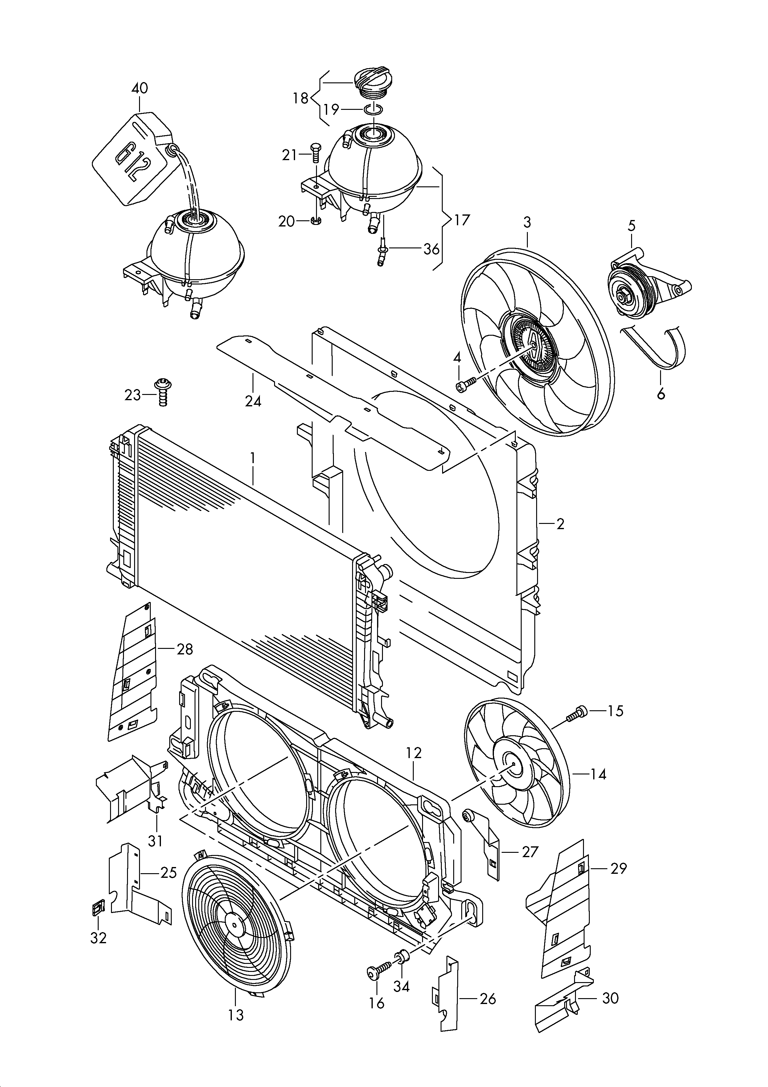 Auwärter 2E0.121.253 B - Radiators, Motora dzesēšanas sistēma adetalas.lv