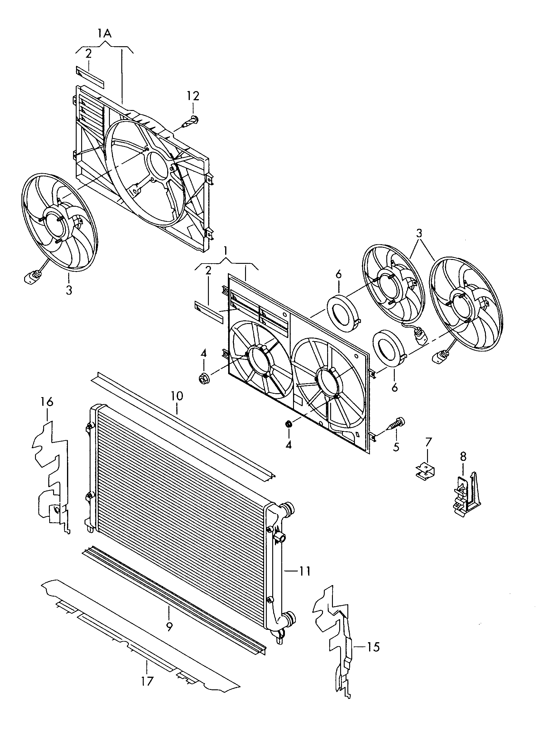 CUPRA 1K0121251CJ - Radiators, Motora dzesēšanas sistēma adetalas.lv