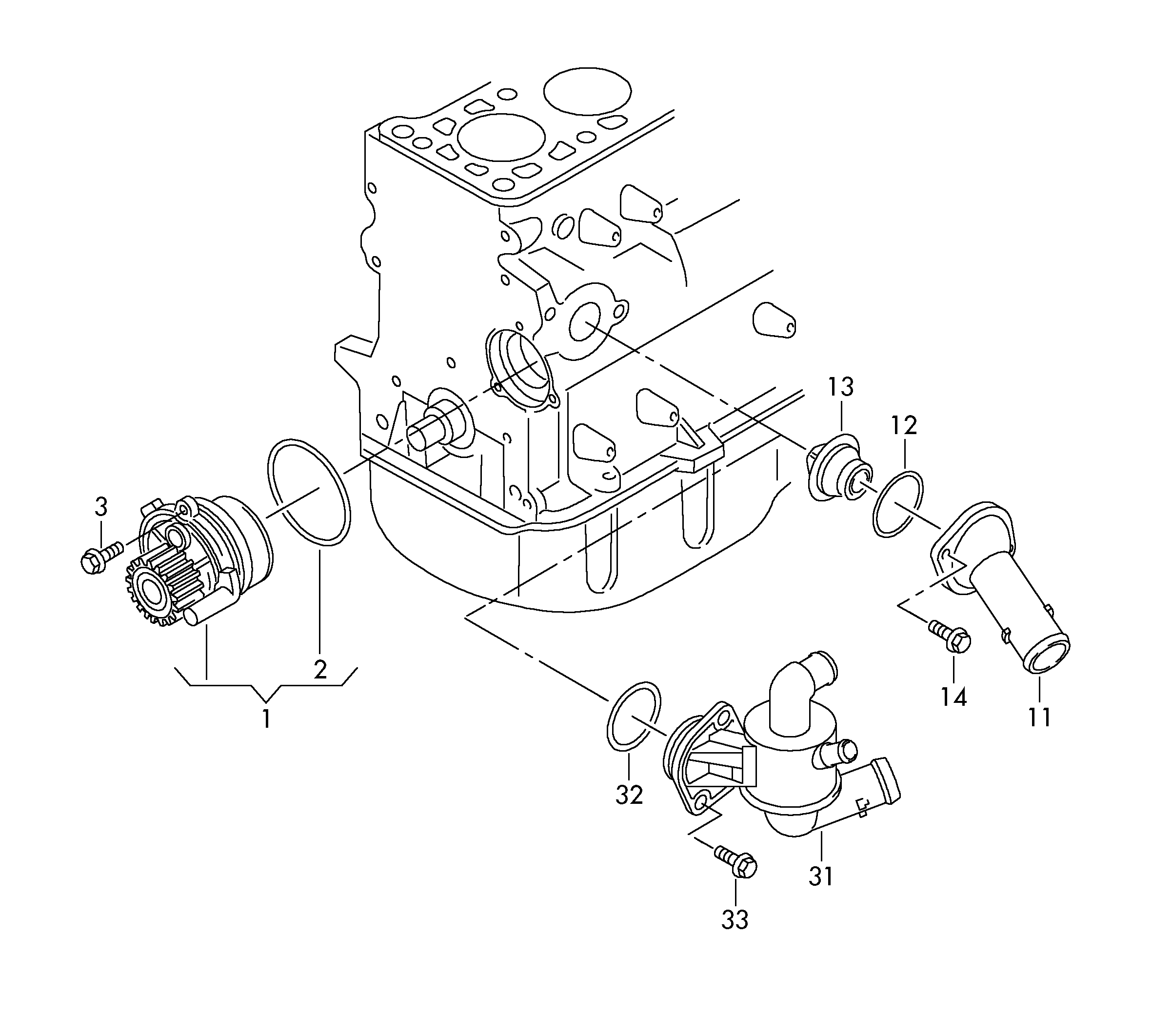 VW 03G121113 - Termostats, Dzesēšanas šķidrums adetalas.lv