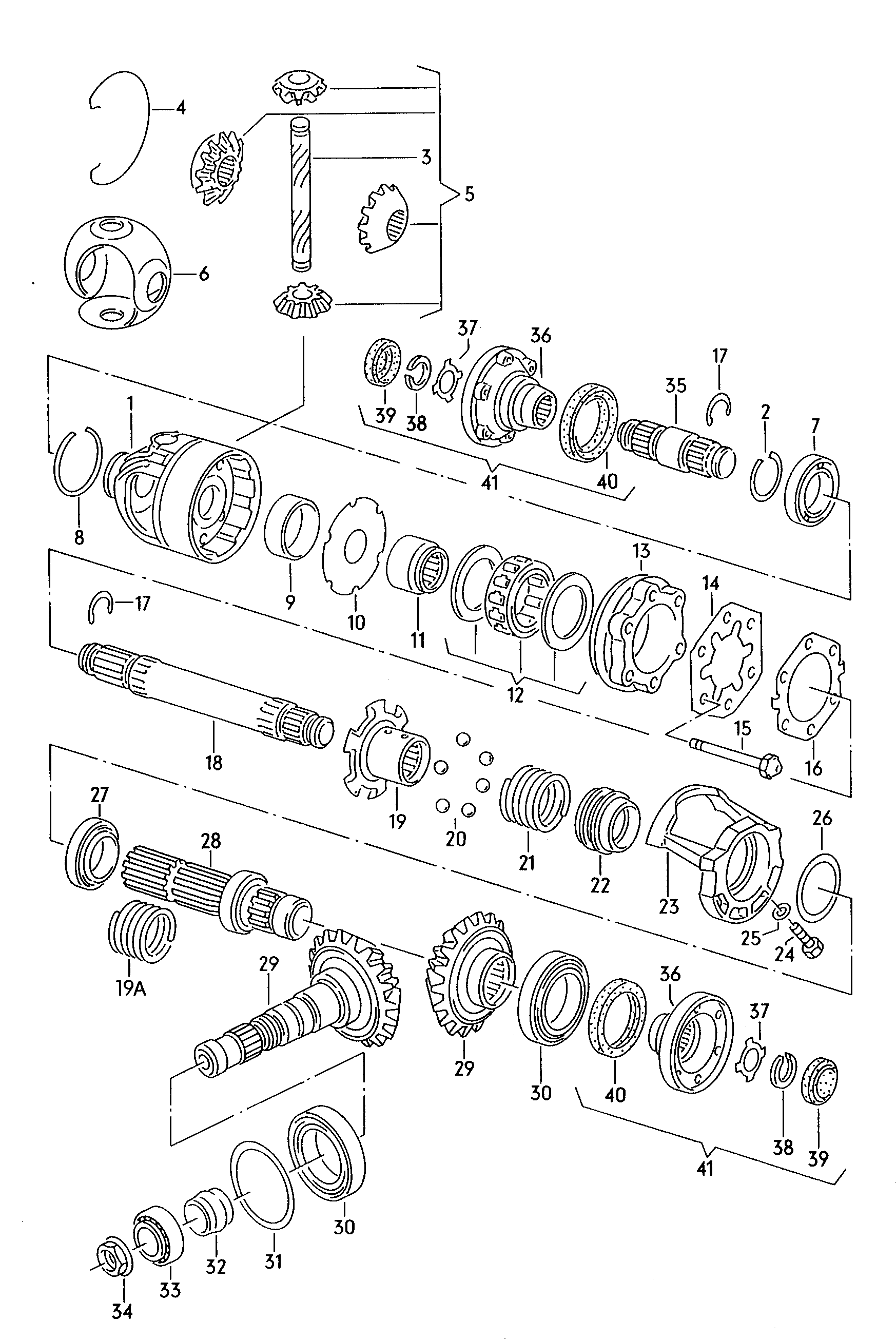 VW 113 517 185 D - Riteņa rumbas gultnis adetalas.lv