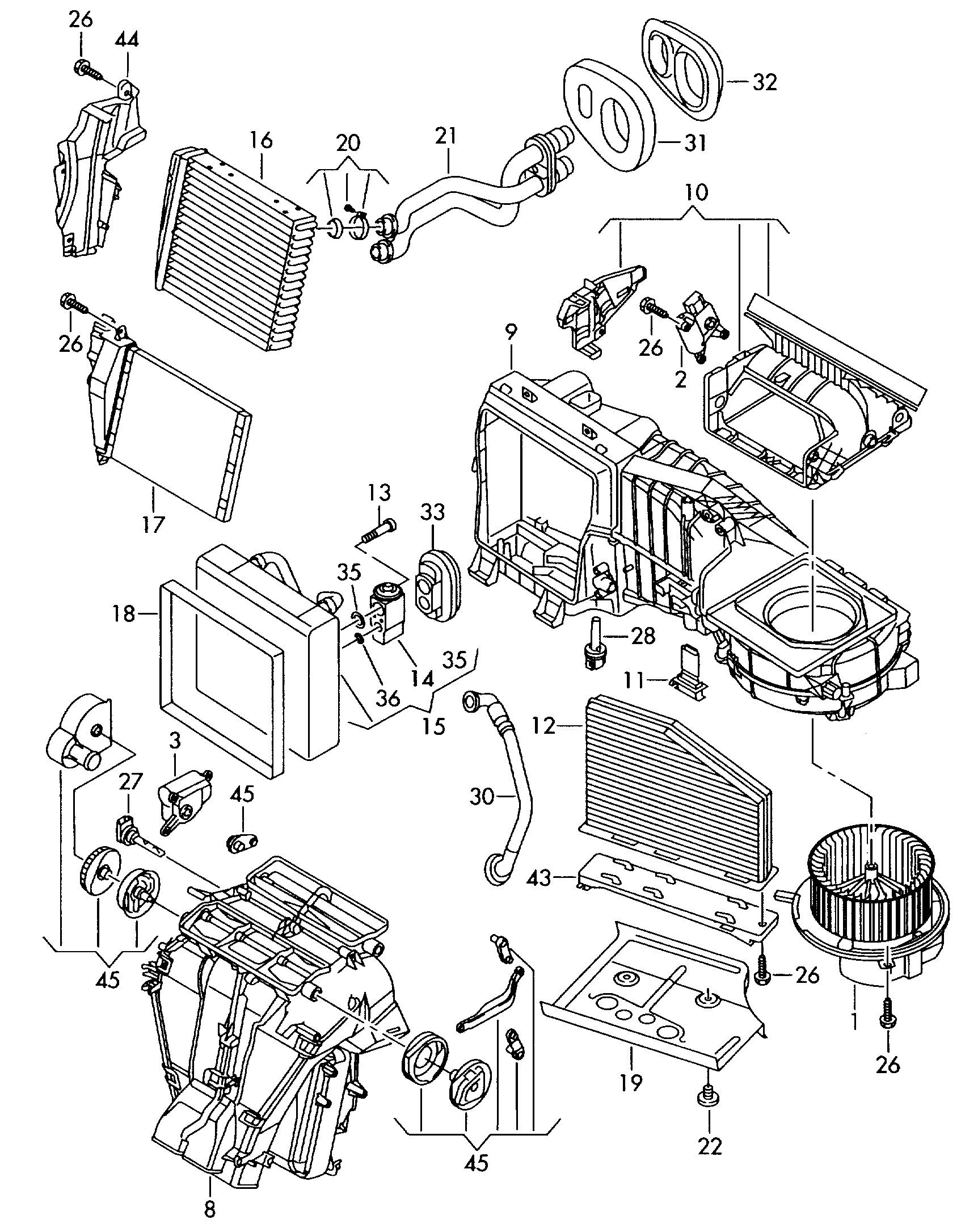 VAG 1K1 819 015 D - Salona ventilators adetalas.lv