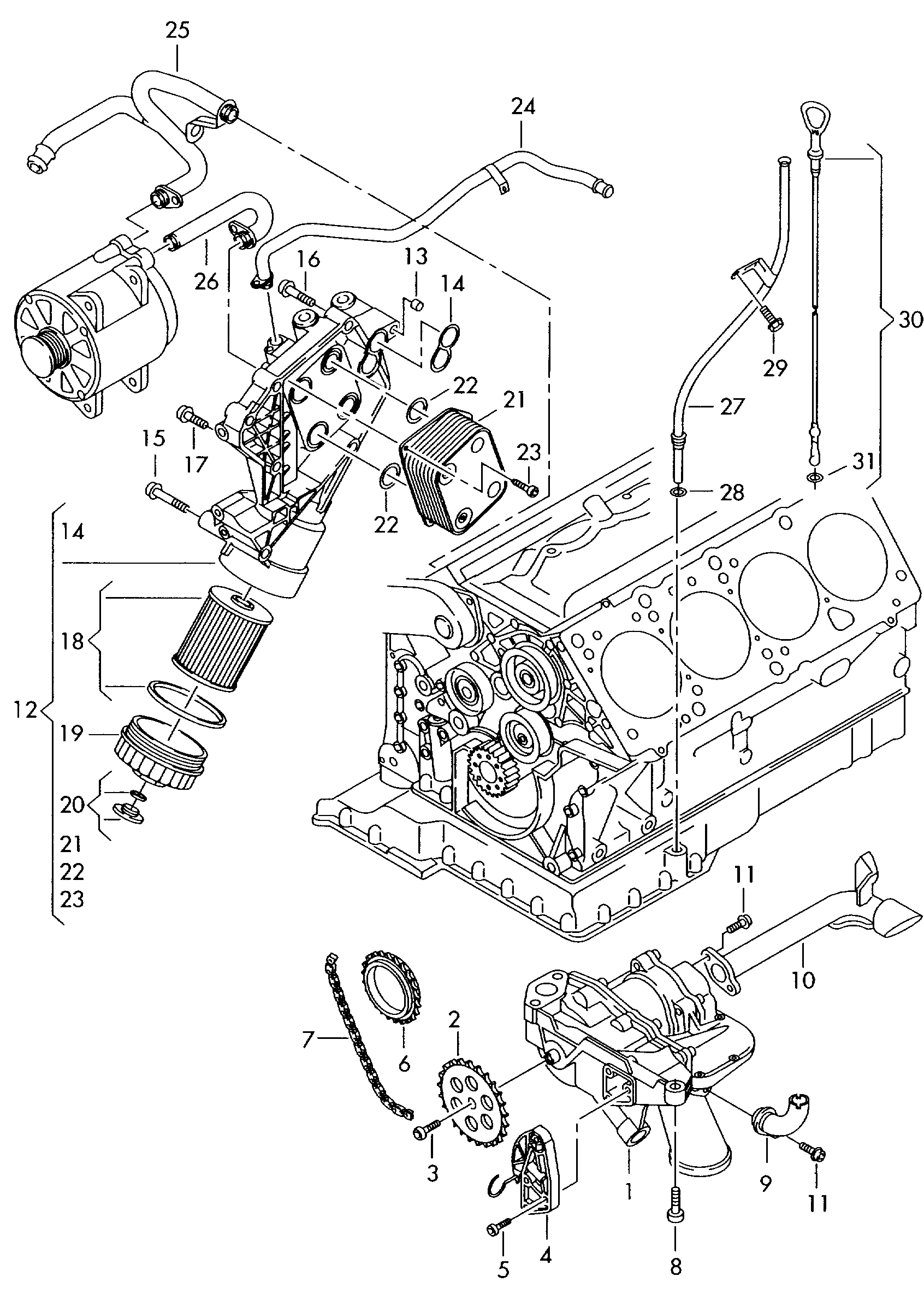 VAG 077 115 562 - Eļļas filtrs adetalas.lv