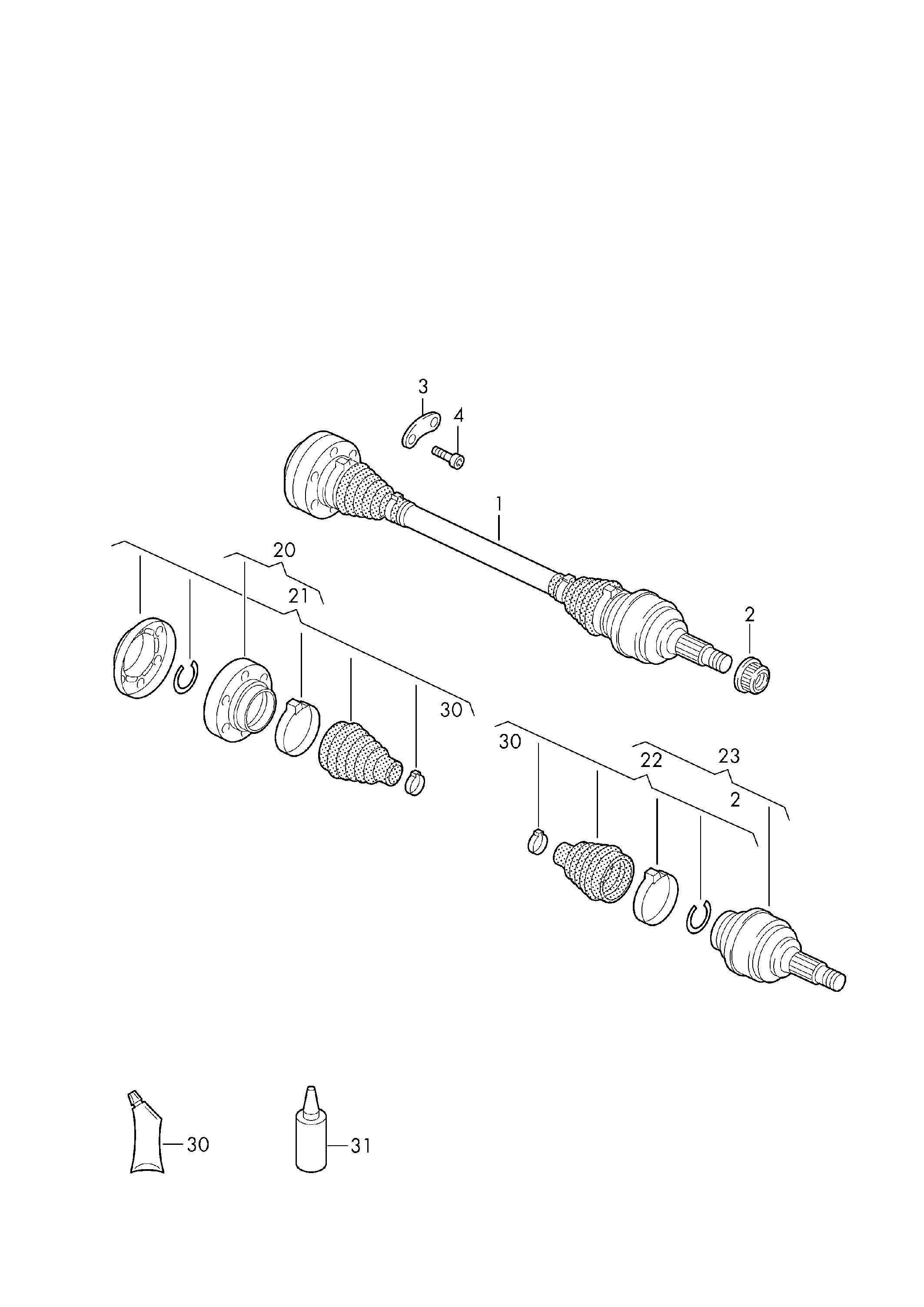 AUDI 7L6498099C - Šarnīru komplekts, Piedziņas vārpsta adetalas.lv