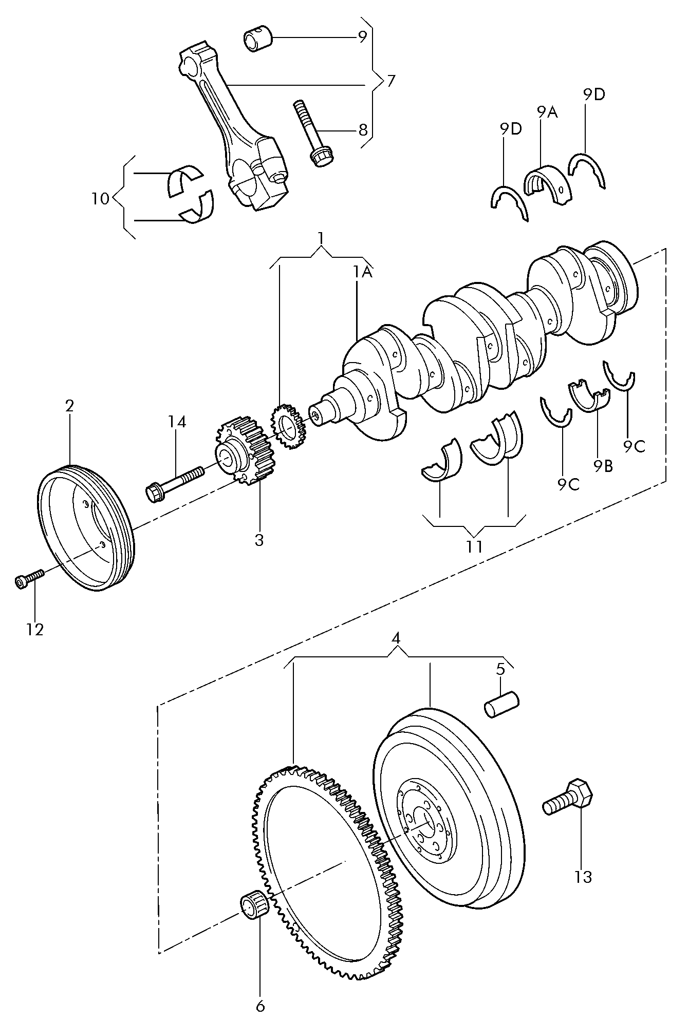 Seat 026 105 313 1 - Centrējošais gultnis, Sajūgs adetalas.lv