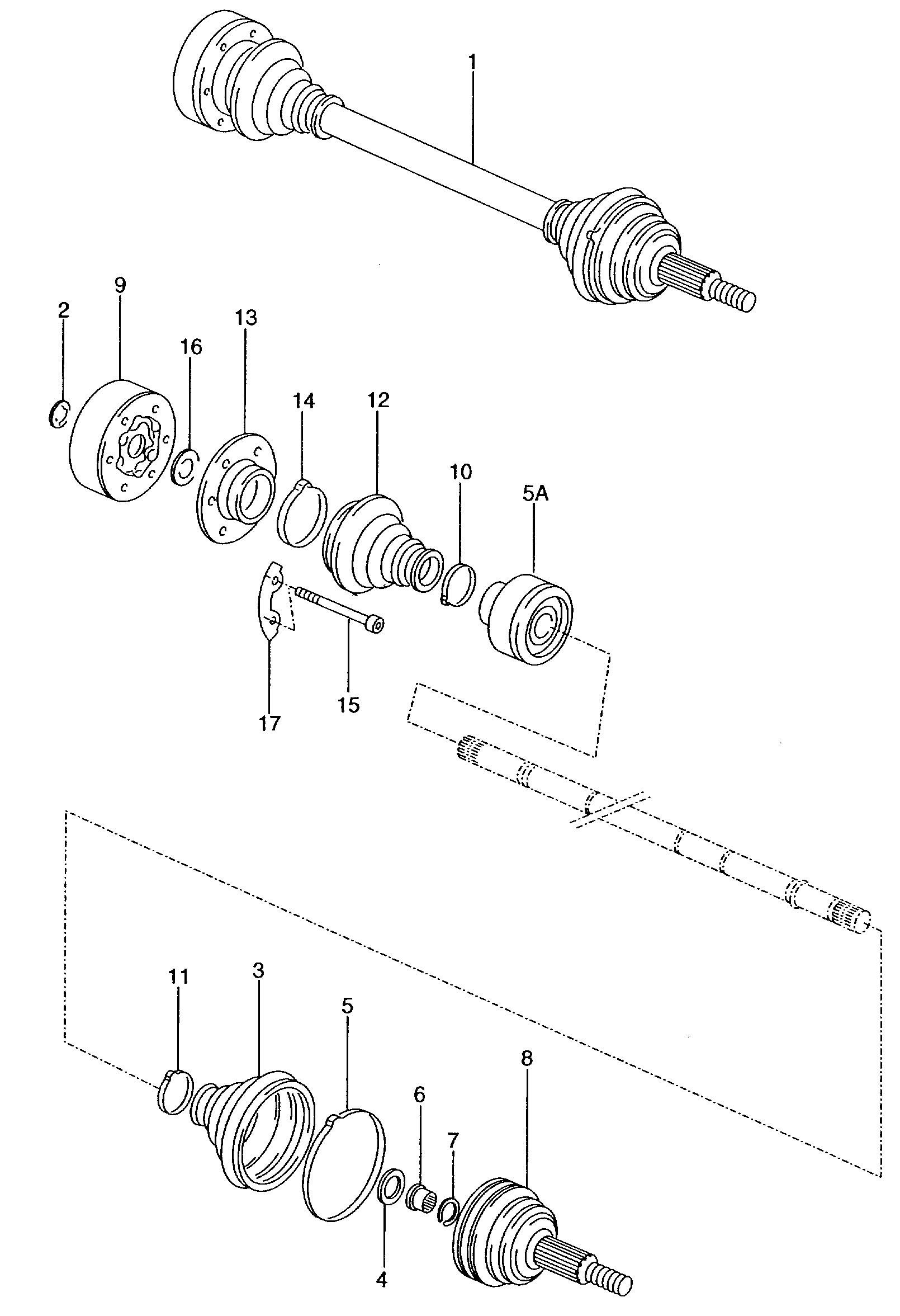 Skoda 305 407 311 C - Šarnīru komplekts, Piedziņas vārpsta adetalas.lv