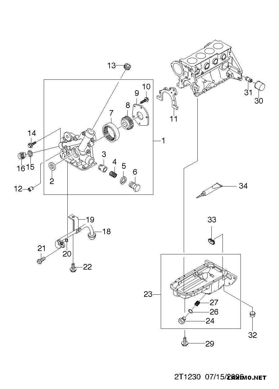 KIA 96458873 - Eļļas filtrs adetalas.lv