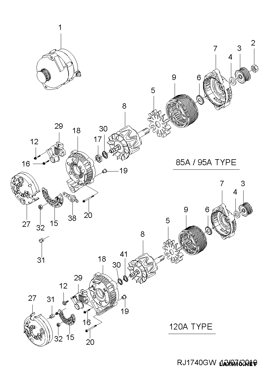 Opel 96838439 - Ģenerators adetalas.lv