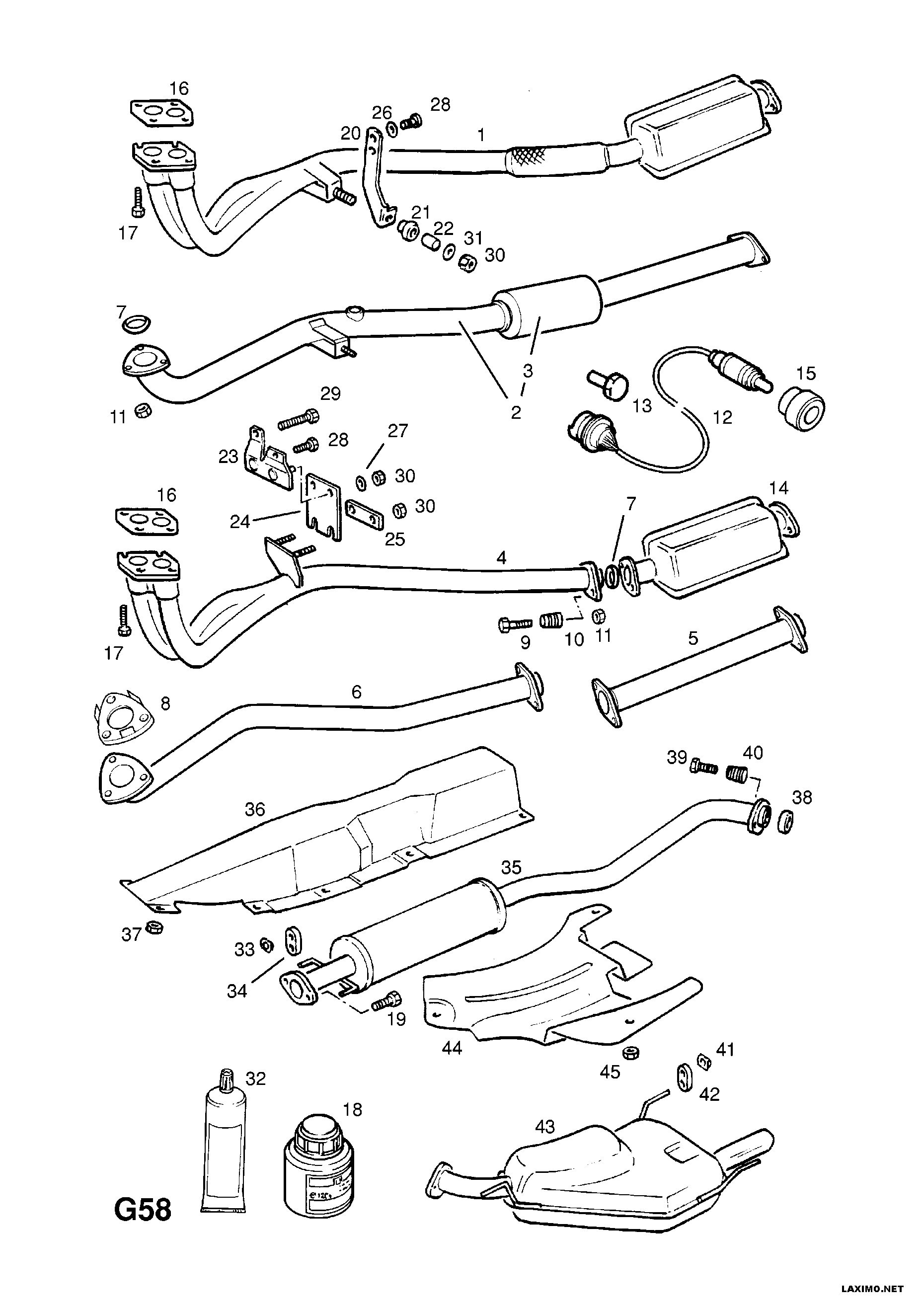 Opel 8 54 559 - Gofrēta caurule, Izplūdes gāzu sistēma adetalas.lv