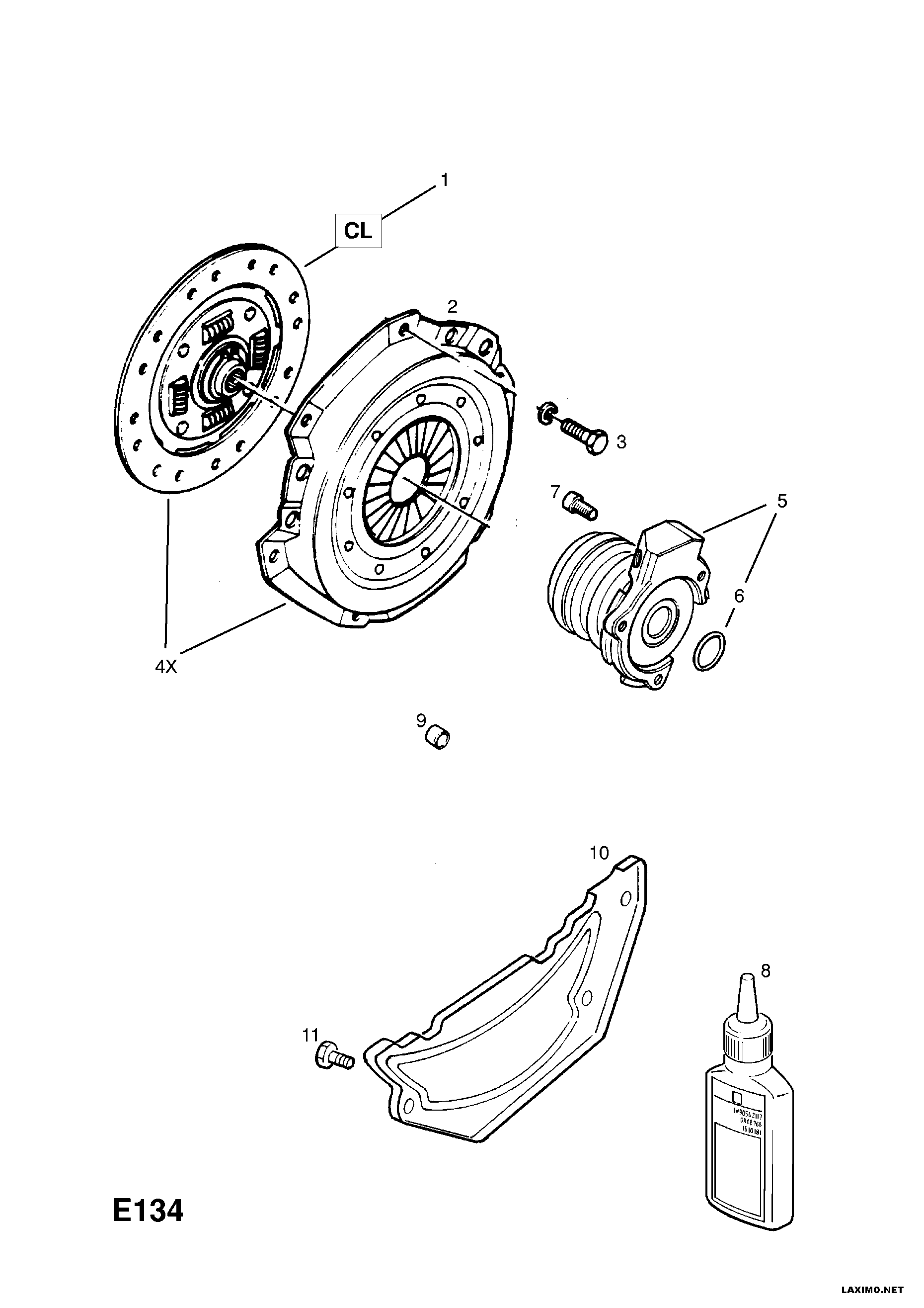 Opel 6 64 238 - Sajūga disks adetalas.lv